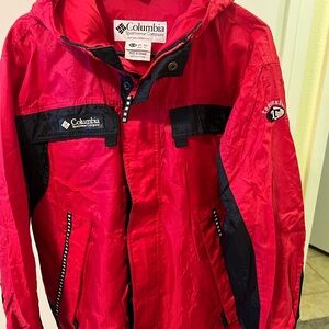 Columbia Women’s Red and Black Utility Jacket with Hood